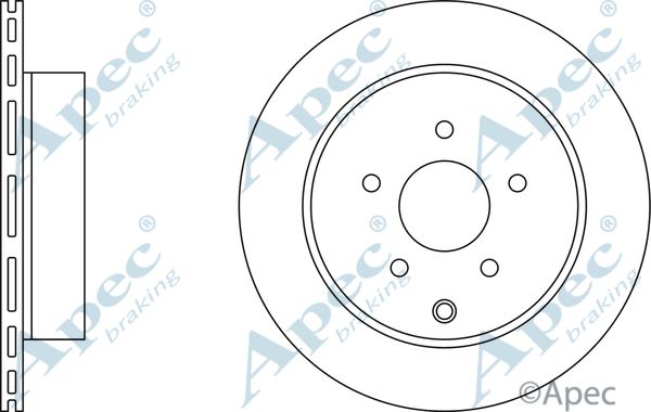 APEC BRAKING stabdžių diskas DSK2568